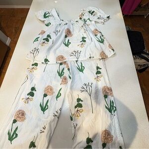 Their Nibs Pajama Set UK Popular Brand 100% Cotton Top Pants Set Elastic Waist